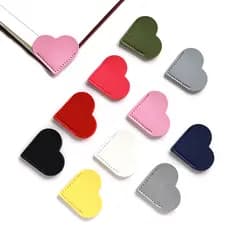 (R2,15/un,7 un)PU Colorido Amor bookfold Marcador Papelaria Livro Página Clipe