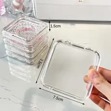 [JY] Caixas Transparentes Para Unhas , Armazenamento De Joias , Embalagem Itens Pequenos , Estojo