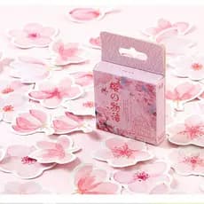 45 Pçs Sakura Caixa Adesivos Criativo Mão Conta Pétala Decorativo Alienígena Vedação