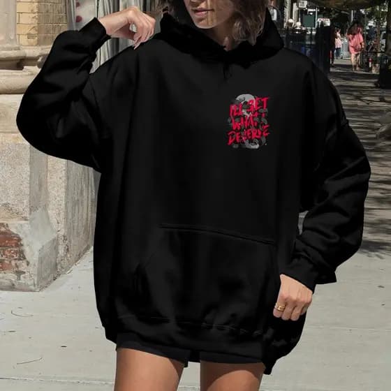 Blusa Moletom Caveira I'll Get What I Deserve Gótico Punk Fluxo Geek REF 2131