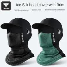 Máscara De Proteção Solar De Seda De Gelo Para Verão, Capacete De Motocicleta Fitness, Forro Ao Ar Livre, Protetor Solar, Máscara Respirável