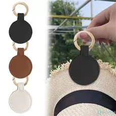 Clipe De Chapéu Multifuncional Pensativo Na Bolsa Clipes De Guarda De Chapéu Pu Bolsa Magnética Clipe De Chapéu Suporte De Chapéu Para Mochila Gadgets De Viagem Clipe Magnético Ao