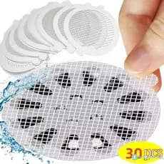 Adesivos Descartáveis De Malha Para Ralo De Piso, 10/30 Peças, Protetor De Ralo De Chuveiro E Banheiro, Filtro