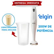 Mixer De Mão Branco Com Copo Dosador Elgin 200W 110V