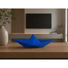 Enfeite Decorativo Barco De Origami Papel Barca Decoração Sala Quarto Barquinho De Origami