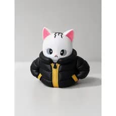 Boneco Art Toy Lumi - Gato Marrento Streetwear - Roupa Flexível Exclusiva Axel 3D
