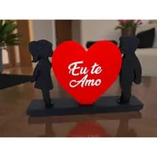 Dia Dos Namorados Estátua Casal Eu Te Amo Enfeite Lindo