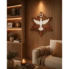 Espírito Santo Parede Decoração Religiosa -- Acabamento Premium Axel 3D