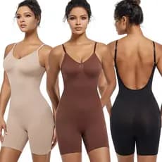 Body modelador com abertura entrepernas, costas decotadas boa compressão Modela cintura, não marca na roupa. CINTA433