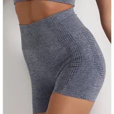 Short Academia sem costura  Fitness cintura alta  caminhada, yoga e uso casual. SH451