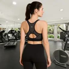 Top Fitness Nadador Feminino com bojo embutido, corrida, yoga, pilates e o dia a dia.