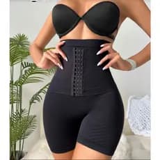 Short Cinta Modeladora com Colchetes com 4 Barbatanas  Pos parto/Pos cirugico– Reduz Medidas na Hora CINTA458