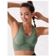 Top Fitnes Academia Com Bojo Liso Tops Treino Malhar Nadador pilates/yoga e exercícios
