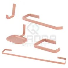 Kit Acessórios para Banheiro 5 peças Rose Quadrado