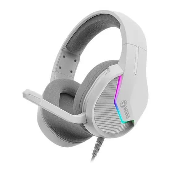 Headset Gamer Marvo H8618, RGB, Drivers 50mm, Branco, H8618-WH