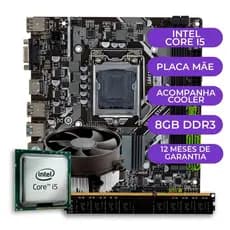 kit Upgrade Gamer Intel i5-3470 +Cooler + Placa Mãe 1155 + 8GB DDR3