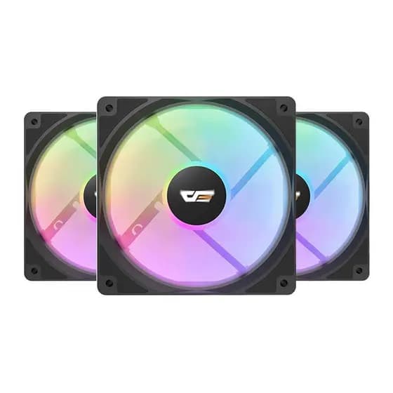 Kit Ventoinhas Aigo Darkflash CL12, Rainbow, 3x120mm