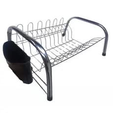 Escorredor De Louça Cama em Aço Cromado Porta Pratos Copos e Talheres de Cozinha envio rapido