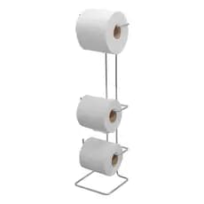 Porta Suporte Papel Higienico De Chão 3 Rolos