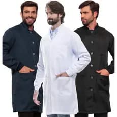 Jaleco Masculino Gola Padre Oxford com Punhos Várias Cores Algarve Gardenia Jalecos