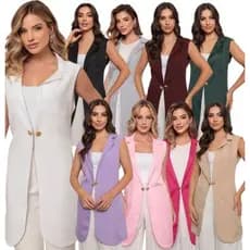 Jaleco Colete Feminino Alexandra Várias Cores  Gardenia Jalecos