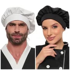 Touca Chapéu Chef Cozinha Gastronomia Premium Várias Cores Willian  Gardenia Jalecos