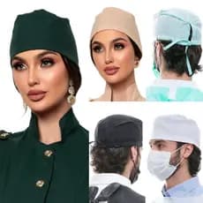 Kit C/2 Gorro Cirúrgico Bandana Dentista Masculino Feminino Várias Cores Mia  Gardenia Jalecos