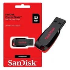 Pen Drive SanDisk Cruzer Blade 32GB USB 2.0 Flash Drive