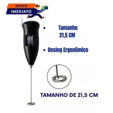 Jogo com 2 unidades Mini Misturador De Bebidas Batedor Elétrico Leite Café Shake Chocolate Quente