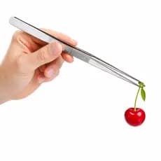 Pinça Culinaria Profissional Aço Inox Gastronomia 30cm Chef Decoração Bar Cozinha Mimo Style Promoçã