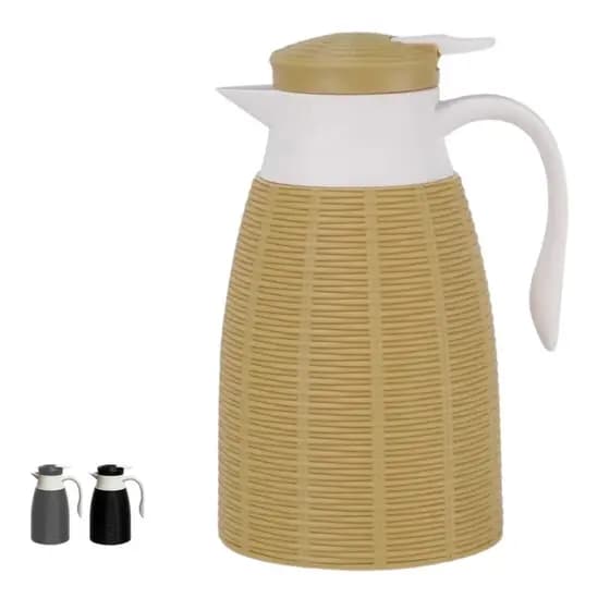 Garrafa Termica Rattan 1l Luxo Cores Café Quente