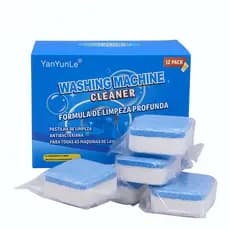 KIT Com 12 Pastilha para Limpeza de Máquinas de Lavar Roupas e Louças Esterilizador