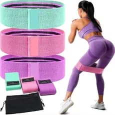 Kit 3 Faixas Elásticas Para Treino - Exercícios Super Bands, Extensor Hip Bands Envio Imediato