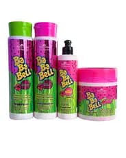 Kit Capilar BabaBell Cheiro de Babalu Melancia Com 4 Itens - Lançamento Bell Corpus Envio Imediato