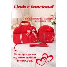 bolsa de bebê 2peças borboleta linda e sofisticada