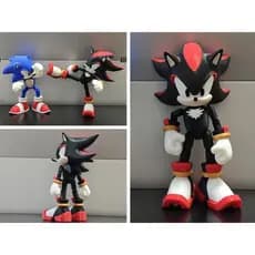 Shadow the Hedgehog Articulado – Figura Interativa Sonic em Impressão 3D PLA