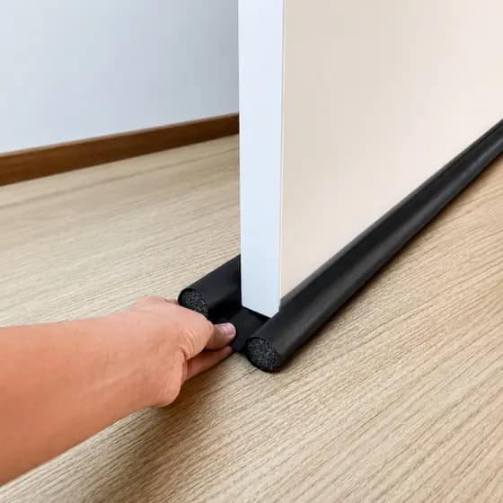 Veda Porta Duplo Kit C/3 Ajustável 90Cm Protetor De Porta