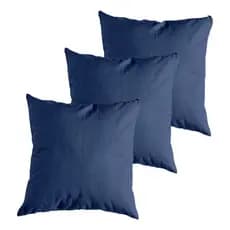 Kit 3 Capas Almofada Suede 45x45cm Estilo Elegante Luxo