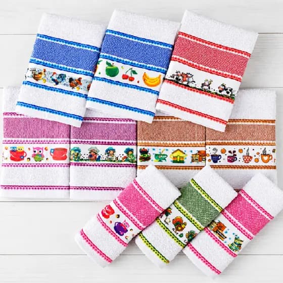 Kit 10 Panos De Prato Gourmet Econômico Algodão Estampados