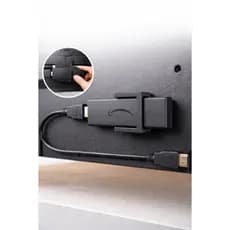 Suporte para Amazon Fire TV Stick com Fita Dupla Face | Reduz Tensão HDMI e Organiza Atrás da TV