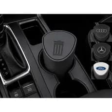 Lixeira Porta Copos para Carro Organizador Automotivo Compacto com Tampa Universal