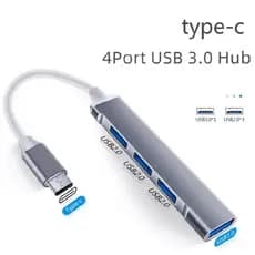 Hub Usb Type-c / tipo-c / usb-c 4 Portas Usb 3.0 5 Gbps GTI IMPORTADORA