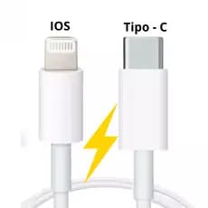 Cabos de Iphone Turbo Lightning USB 1 Metro Iphone 5 6 7 8 X XR XS 11 12 13 14