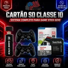 Cartão De Memória  Para Game Stick GD10 3D 32GB/64GB/128GB Classe 10 Original