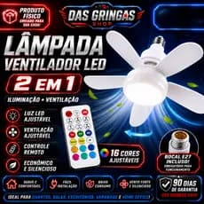 Ventilador De Teto 60W 6 PAS Wind Light Silent Ponente Controle Remoto Lâmpada Led Silenciosa