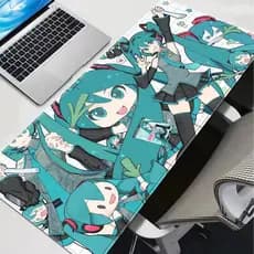 Mouse Pad Para PC H-hatsune Miku , Vários Tamanhos , Gamer , Mausepad , Teclado , Tapetes De Mesa Estendidos , Acessório