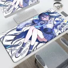 Acessórios De Borracha Para PC Tendou Alice Azul Arquivo Jogo Mousepad XXL Gaming Computador Teclado Tapete Bloqueio Bor