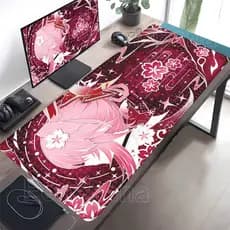 Evanescia Honkai Estrela Ferroviário HSR Mouse Pad XXL Teclado Jogos Impressão HD Mousepad Computador De Escritório Anim