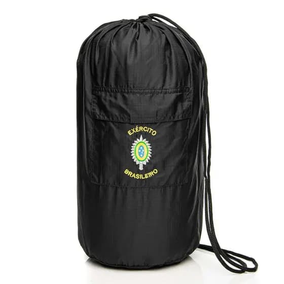 Bolsa tipo velame Saco Cairê Preto com Bordado EB