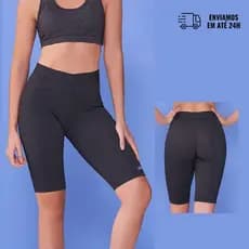 Bermuda Feminina HMR Suplex Longa Cós baixo Fitness/Academia